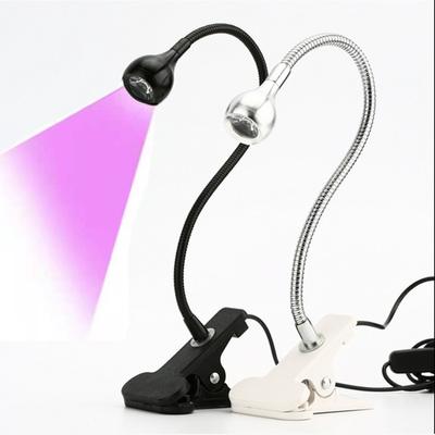 Mini Manikür UV Tutkal Mor Işık Kür Lambası Kitap Klipsi Kontrol Anahtarı 3W Çok amaçlı USB