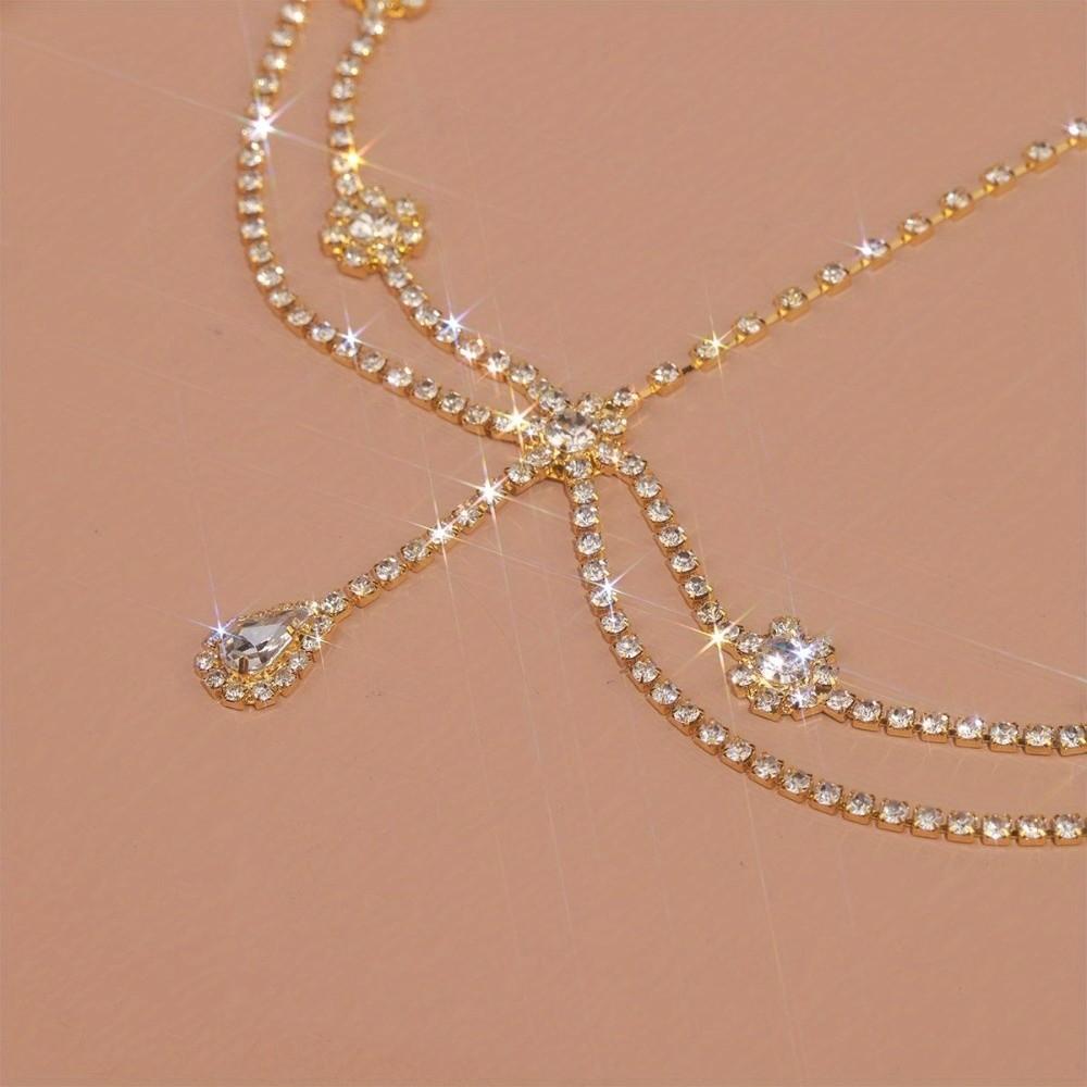 Double Layer Head Jewelry Teardrop Forehead Chain Fashion Hair Chain  Travel