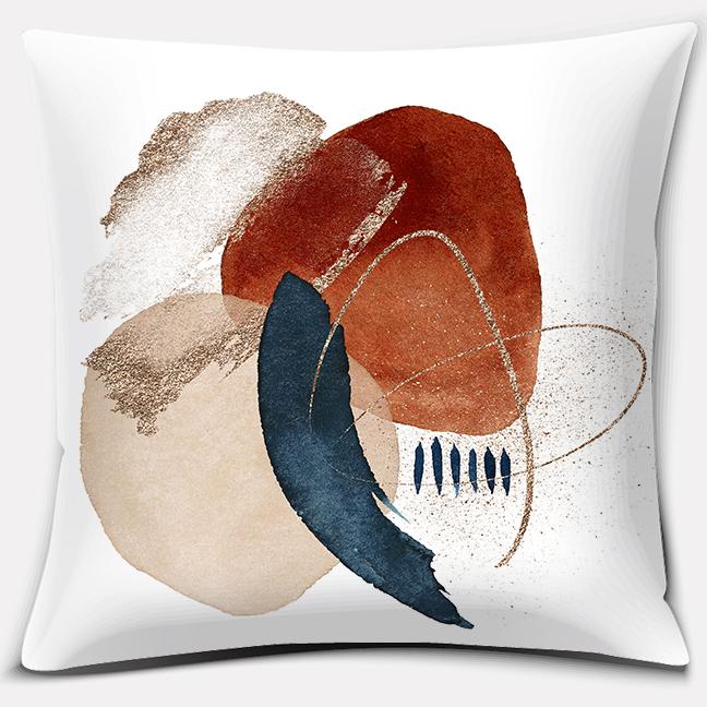 Warm Color Block Serie Dekokissen Geschenk Home Office Dekoration Dekokissen Schlafzimmer Sofa Auto Kissenbezug