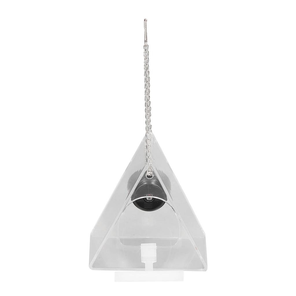 Chytré krmítko pro ptáky s kamerou Monitorování v reálném čase Závěsná krmítka pro ptáky pro venkovní použití Zahrada Trojúhelník