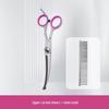 Professional Pet Grooming Scissors for Trimming and Rounding Hair on Dogs and Bichons