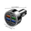 USB C Car Charger, 9-Port  Dual USB-C & USB-A Car Charger Adapter PD/QC Multi Port Fast Charging Cigarette Lighter for iPhone