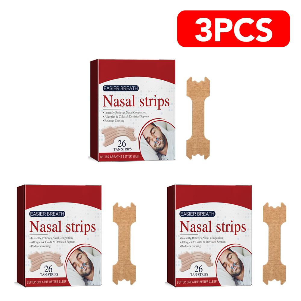26-130PCS Breath Nasal Strips Right Aid Stop Snoring Nose Patch Good Sleeping Patch Product Easier Breath Random Pattern