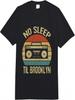 No Sleep Til Brooklyn Retro Old School Stereo Ghetto Blaster Zwaar T-shirt voor Volwassenen