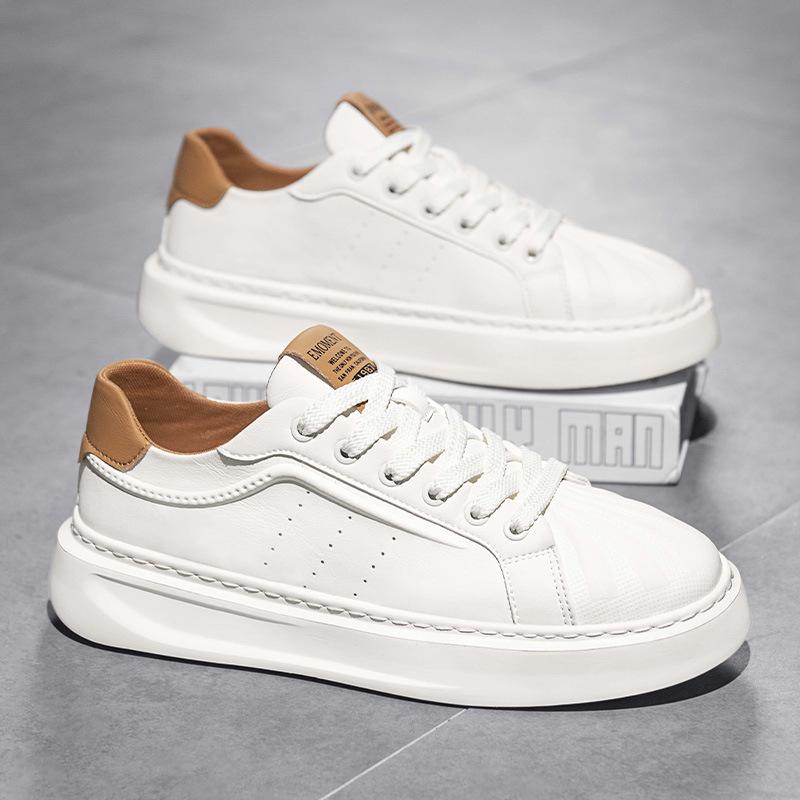 

Мужские белые кроссовки с носком-ракушкой: Легкие, Дышащие, Толстая подошва, Удобные для осени/зимы 39 бежевый