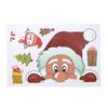 Vánoční elektrostatická samolepka na okno Skleněná nálepka Santa Claus Vločka Samolepky na zeď Pro dětské pokoje Novoroční ozdoby Dekor