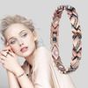 Women Bracelet Micro-Paved Rhinestones Inlaid Leaf Design Electroplated Bangle Wrist Jewelry Accessories