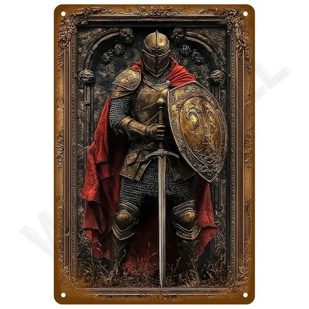 Tin Sign  Angry Wolf Head Sculpture Vintage Durable Metal Plaque Wall Decor Home Bar Garage Man Cave Wall Art