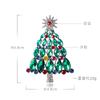 2023 Nuovo Cristallo Verde Incorporamento Moda Albero Di Natale Spilla Spilli Fascino Spille Con Strass per Le Donne Uomo Gioielli Unisex Regali