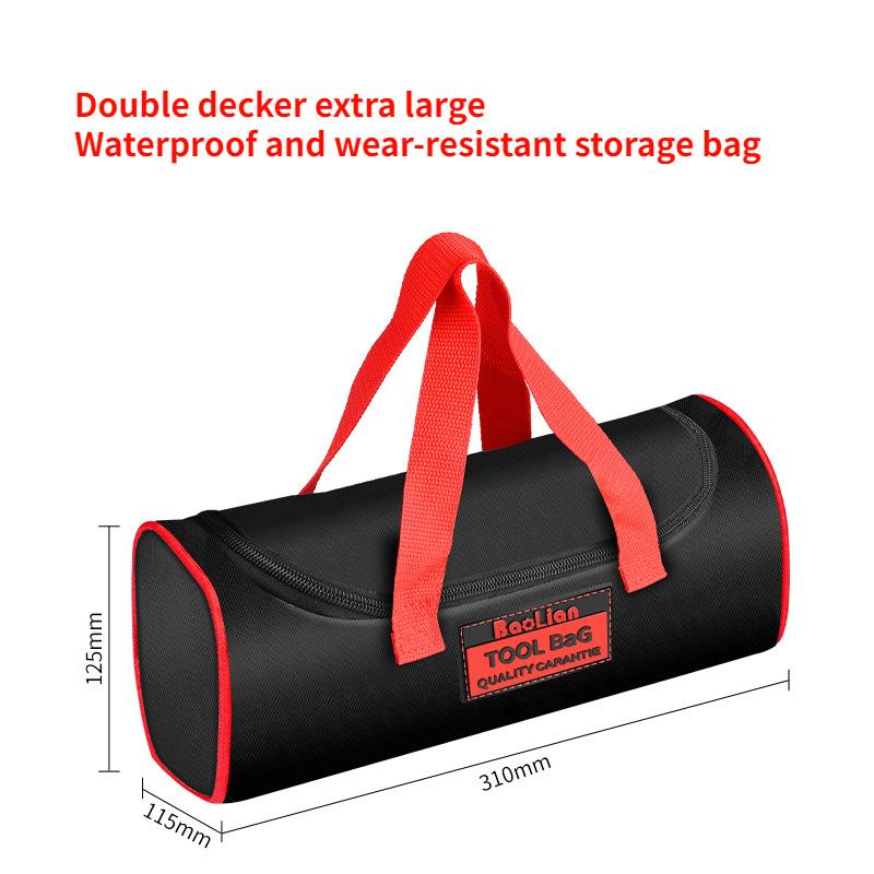 Tool Bag Oxford Cloth Portable Storage Bag Professional Repair Kit for Car Trunk Storage Thickened Wear-resistant Canvas Bag