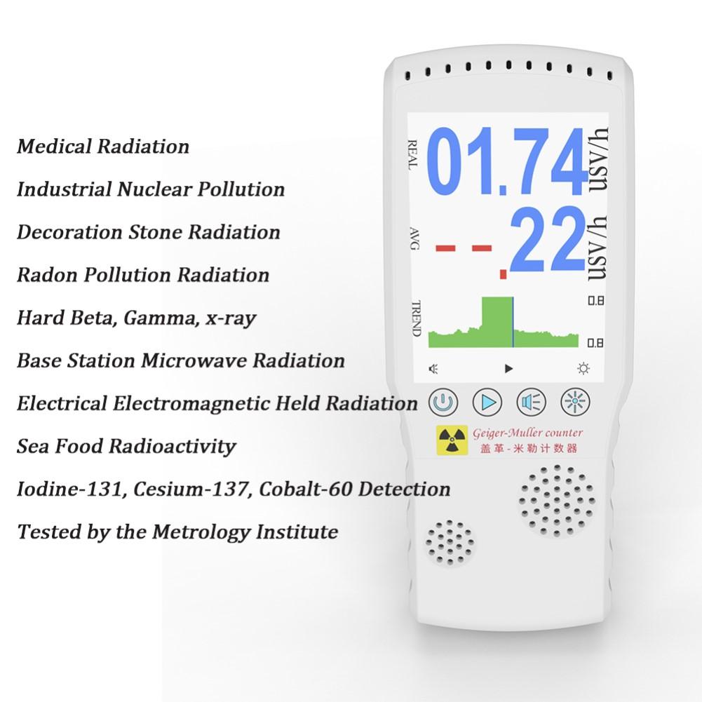 Nuclear Radiation Tester Geiger Counter Core Radiation Detector With Led Display Portable High-precision Detector For Home Radiation