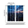 Filtering Curtains Excluding Rods Non Movable Without Batteries Building Landscape Use Bedrooms Living Set Of 2 Made Polyester Sleeping Area Decor
