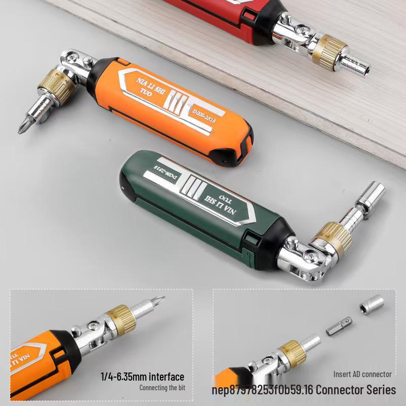 14-in-1 Multi-angle Ratchet Screwdriver Set with Universal Bits
