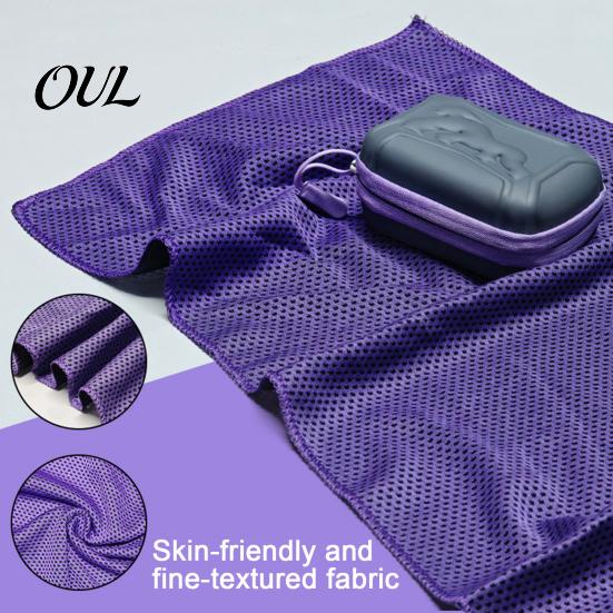 Quick-dry Workout Towel 1/5Pcs Cooling with Carrying Case, Quick Dry Absorbent Ice for Sweat-absorbing Gym Neck & Face, Breathable Chilly Sports, Gym,