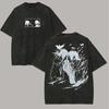 Anime Black Clover Yami Sukehiro Graphic Tshirts  Vintage Washed Men Women Fashion Hip Hop T Shirts Casual Short Sleeve Tshirt