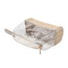 New Straw Woveing PVC Clear Makeup Case Toiletry Bag Travel Makeup Bag Portable Cosmetic Organizer Transparent Storage Bags