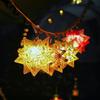 Outdoor Polestar Pp Board Lampshade Diy Camping Colorful Waterproof Hollowed-Out Lampshade Decorative Lantern Accessories