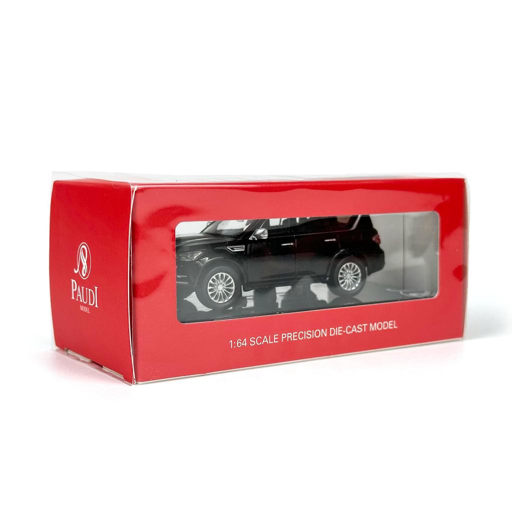 Paudi Model Mini Car Infiniti 2020 QX80 Collection Finished Product Black 1/64