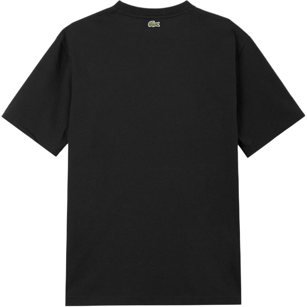 LACOSTE T-Shirts Men's Black Crew Neck Moderate TH3781
