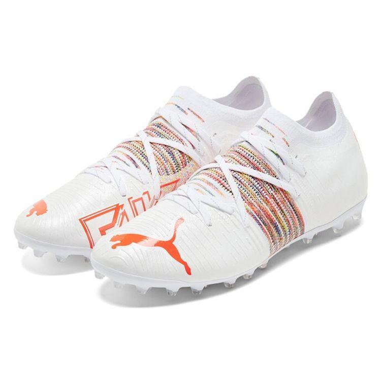 Puma Future Z 2.1 Comfortable Versatile MG (Rubber Short Studs) Artificial Grass Soccer Shoes Men Sneaker White 106380-02