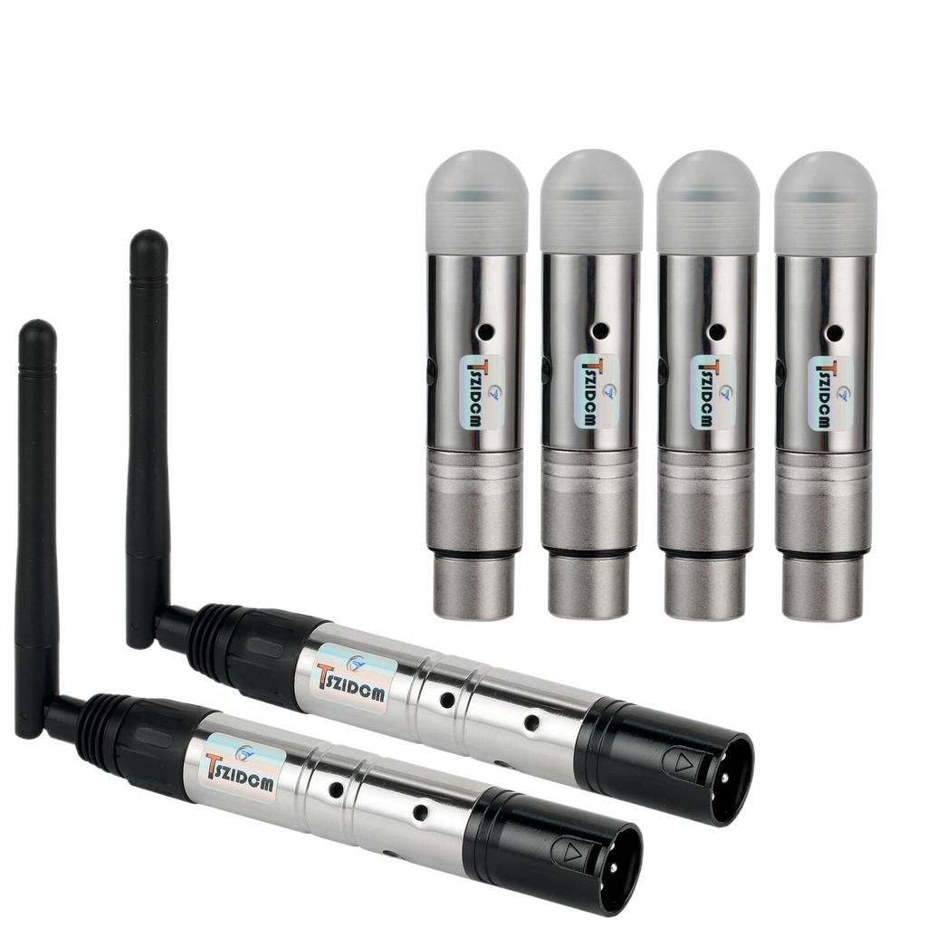Wireless DMX 512 System 2.4G Wireless Female Receivers/Male Transmitter LED DMX512 DMX Dfi DJ Lighting dmx controller