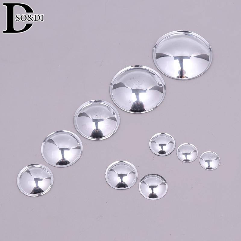 2Pcs Speaker Dust Cap Woofer Loudspeaker Dust Cover Bright-Silver 20mm 30mm 40mm 50mm Repair Audio Speaker Accessories DIY