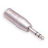 1/4" 6.35mm Male to XLR 3 Pin Male Jack Socket Audio Adapter Silver Interface Transfer Connector for Electronic Organ