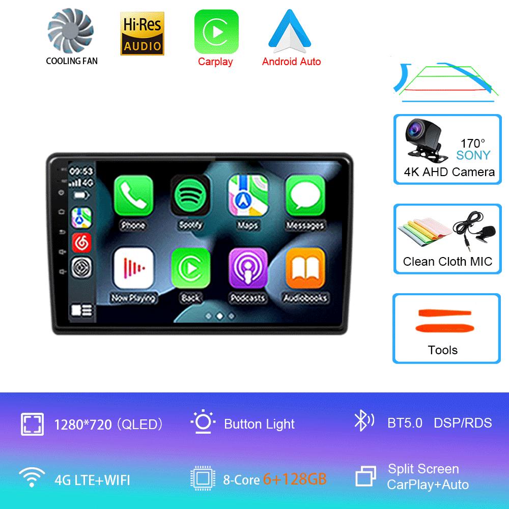 For Citroen C3 XR 2019 2020 2021 2022 Android 14 Carplay Car Radio Navigation Multimedia Player Stereo WiFi+4G Video BT DVD 2DIN