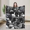 Maluma Colombian Singer Photo Collage Blankets Camping Flannel Throw Blanket For Bedroom Soft Warm Custom Quality Bedspread Gift