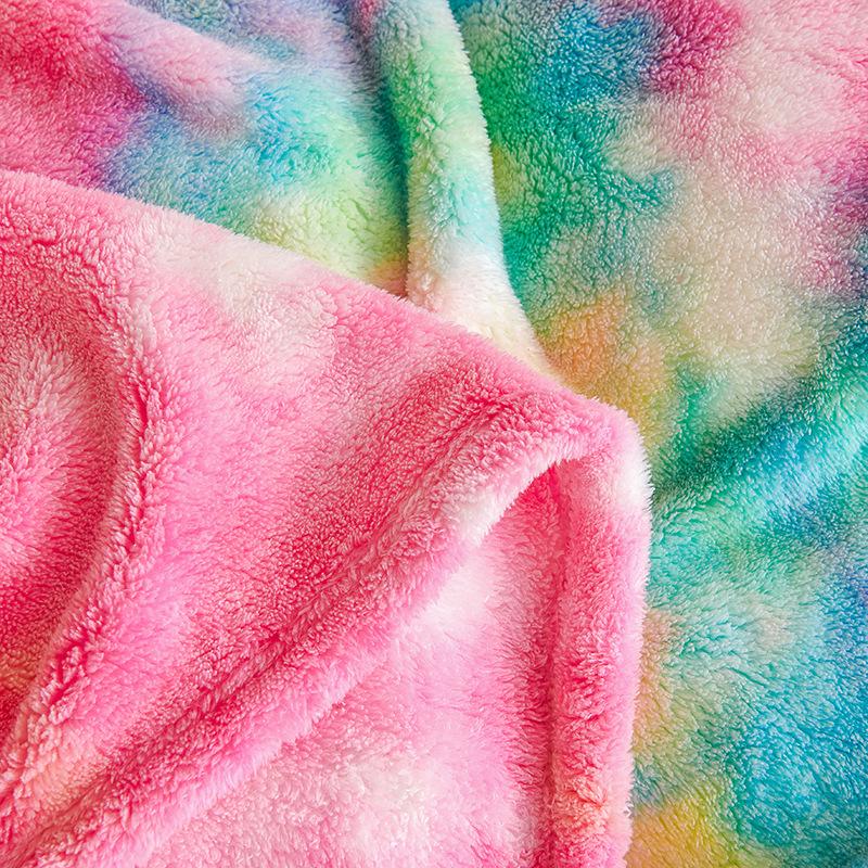 Super Soft Faux Fur Throw Blanket for Couch Dark Rainbow Sherpa Fuzzy Plush Warm Blanket for Sofa Bed Dark Rainbow, Kids Warm Throw Blanket for Bed