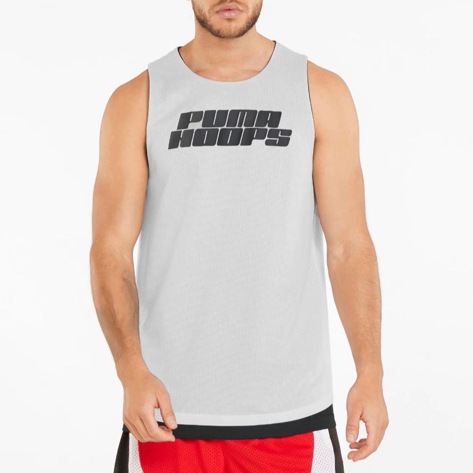 Men's PUMA Give And Go Basketball Jersey Men's White