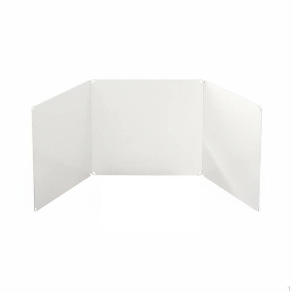 Tri-fold Desk Partition Easy Assembly Privacy Divider Shield for Classroom Exam