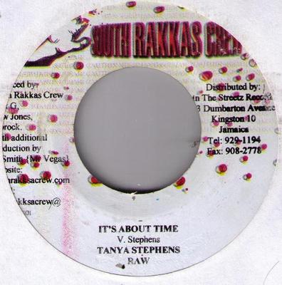 7inch Record TANYA STEPHENS - It's About Time NONE South Rakkas Cr 2003 Jamaica Reggae, Ska & Dub Used