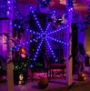 3.6m Giant Halloween Decorations Spider Web Lights for Indoor Outdoor Halloween Decoration Party Garden Yard Haunted House Décor