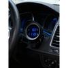 2 in 1 Round LED Water Temp Gauge & Voltmeter with 10mm 1/8 NPT Sensor 26mm-40mm Pipe for 12V/24V Car Truck Motorcycle