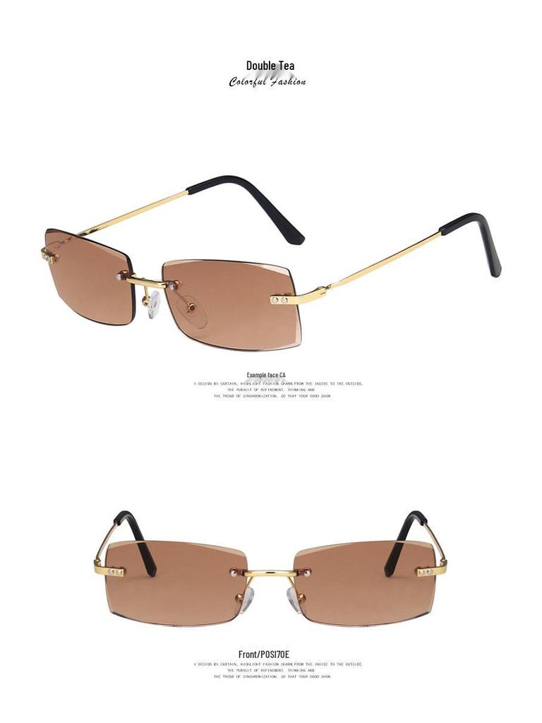 Kedun Frameless Sunglasses: Stylish 2021 Trend, Euro-American Fashion for Women