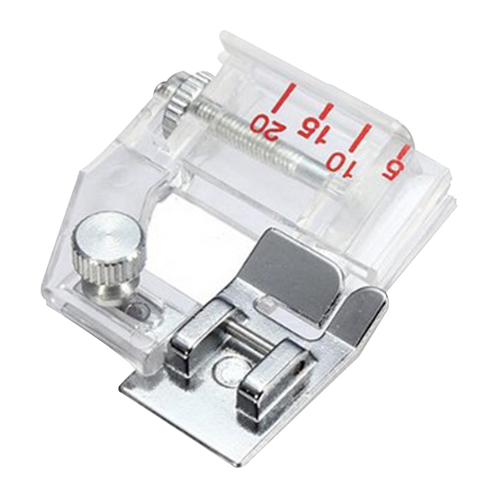 

Регулируемая лапка для пришивания косой бейки, диапазон регулировки от 5 мм до 20 мм, прижимная лапка для бытовых швейных машин, прижимная лапка для пришивания косой бейки One Size