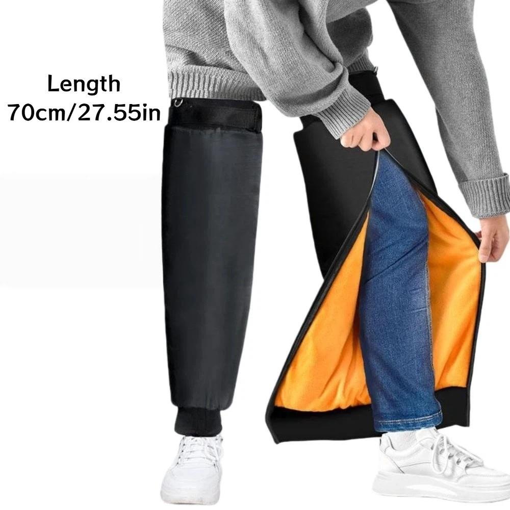 Rodilleras de Motocicleta Extensibles de Invierno de 70 CM Cubierta de Pierna Gruesa a Prueba de Viento Calentador de Pierna para Ciclismo Unisex