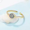 New Promotion Anel Masculino Ring Evil of Eye Ring 925 Sterling Open Ring Evil of Eyes Sliver Adjustable Finger For Women