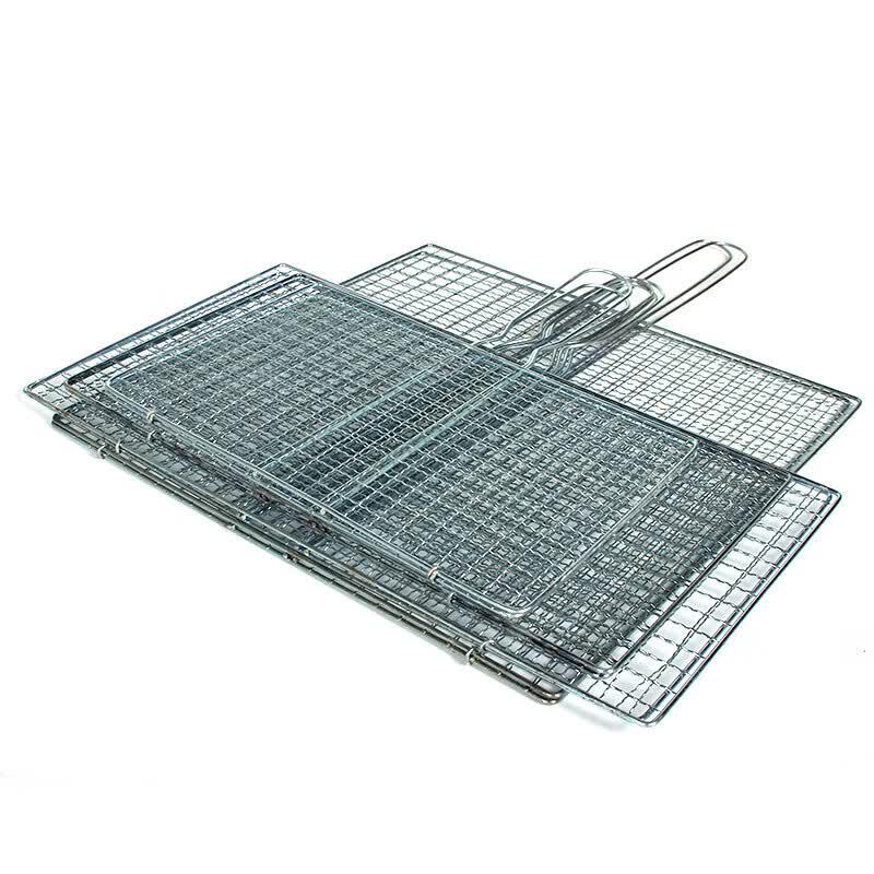 Stainless Steel BBQ Grilling Net and Clip