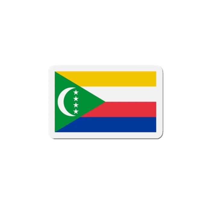 Aimant Drapeau Comores - Multicolore - 10 cm - 50 pièces - Résine synthétique - Mixte