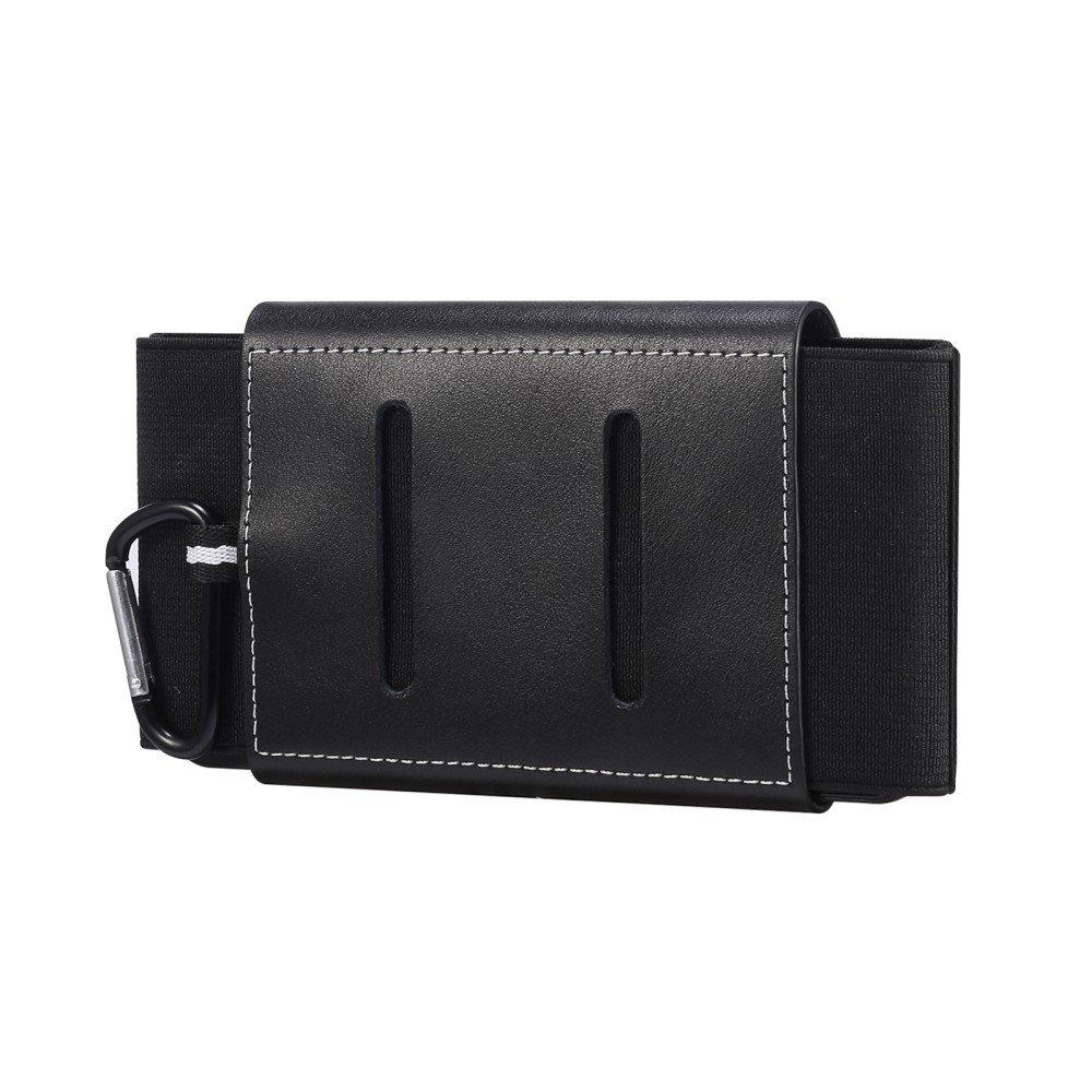Vertical Flip Leather Belt Holster for 5.8 - 6.1 inch Phones, Black