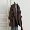 Trendy Women's Wool Coat 2025: Petite Hepburn Style Autumn/Winter Jacket