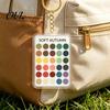 Kleiderschrank Farbabgleicher 2 Stück Palette Schlüsselanhänger Anhänger, Klares Acryl Saisonanalyse Muster Schlüsselanhänger, Karte, Geschenke für Modefans Make-up Guide