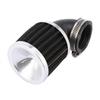 Universal 45mm Inlet Dia 90 Degree Bend Clamp-on Motorcycle Air Intake Filter