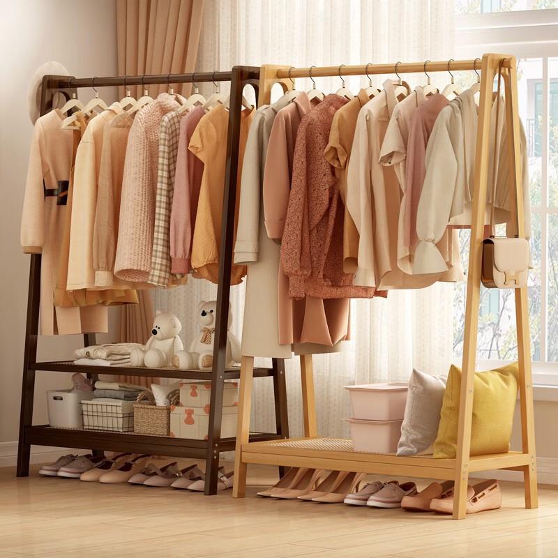 Minimalist Bamboo Coat Rack with Storage