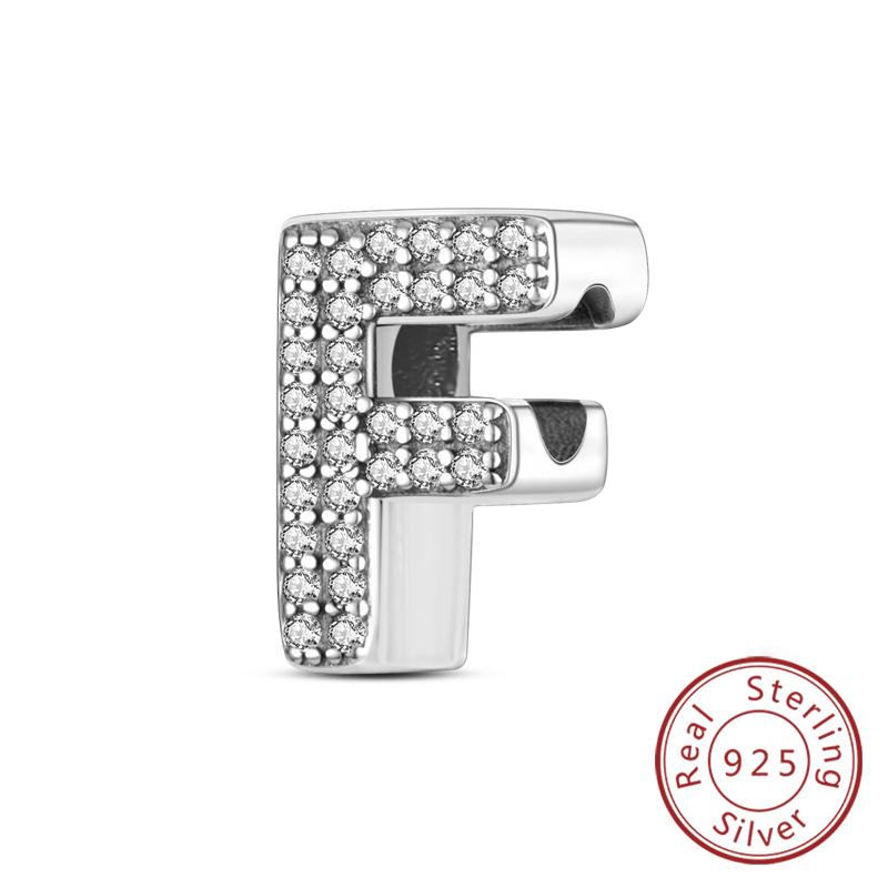Charms Passen Auf Original Armband A-Z Alphabet Charms Perlen Kupfer 26 Buchstaben Charm Für Frauen Mädchen Diy Feiner Schmuck Geschenk