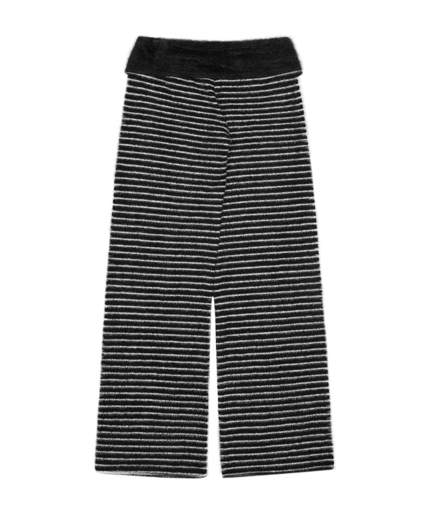 LARTIGENT L21 Cozy Pluffy Knit Pants(Oreo)