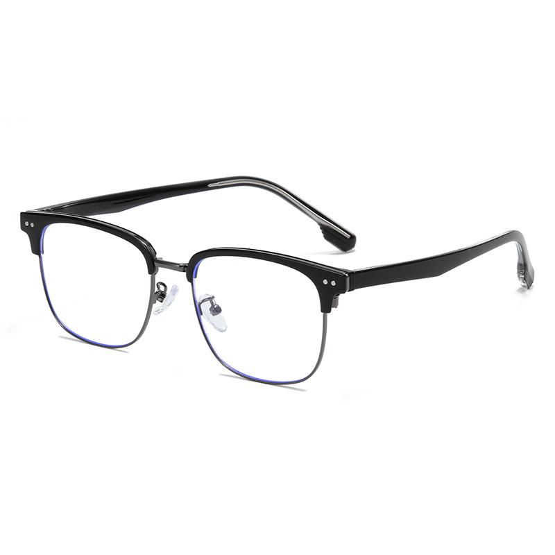 

Полуоправа Прямоугольные Очки по Диоптриям для Близоруких Мужские Анти-Синие Лучи Студенческие Очки Для Близоруких Диоптрий 0 -0,5 -0,75 До -6,0 Myopia -2.0