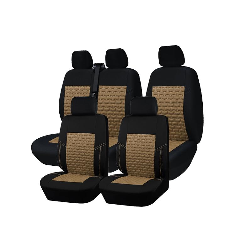 TQ013-2+1 Universal 4mm Sponge Seat Covers Fit For Most Van Truck For Mk6 Transit For Ford Transit For Fiat Ducato For Citroen Relay